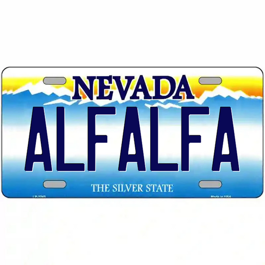ALfalfa Nevada Metal Sign