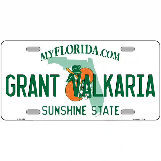 Grant-Valkaria Florida Metal Sign