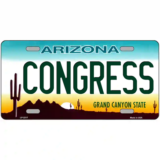 Congress Arizona Metal Sign