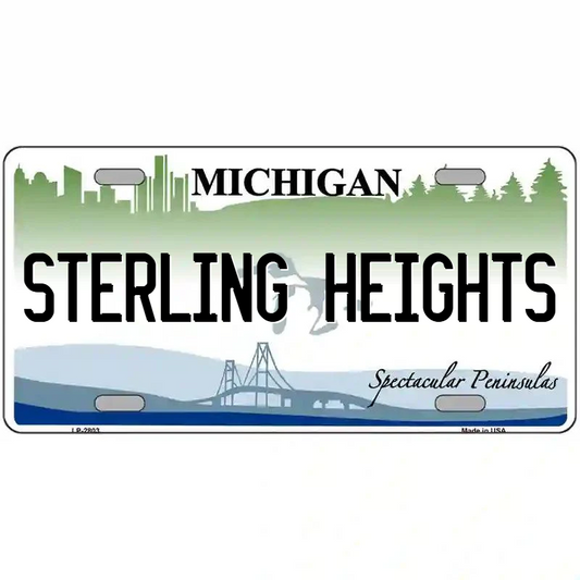 Sterling Heights Michigan Metal Sign