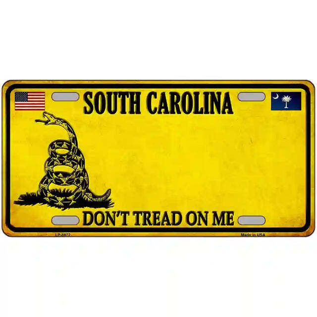 South Carolina Don't Tread on Me Metal Sign