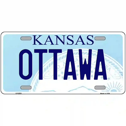 Ottawa Kansas Metal Sign