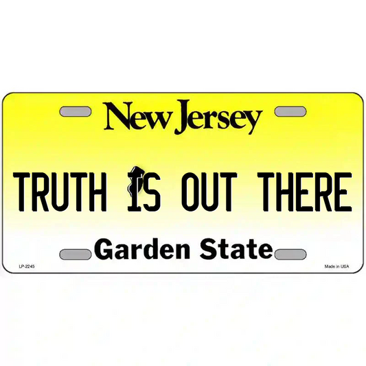 Truth is Out There New Jersey Metal Sign