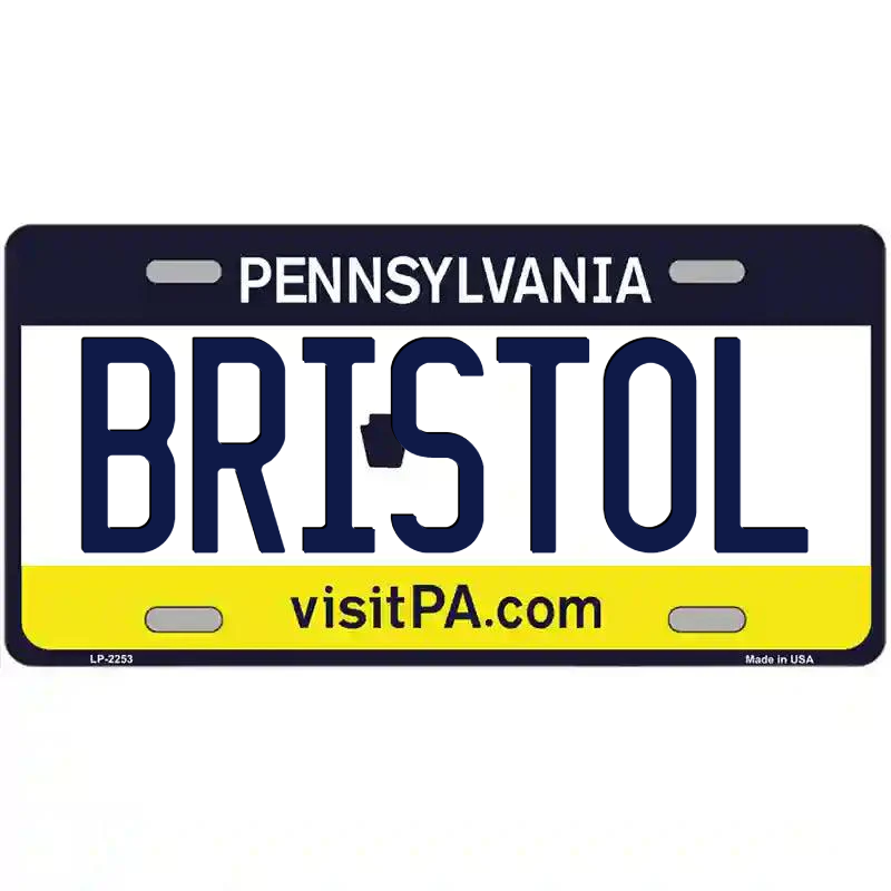 Bristol Pennsylvania Metal Sign