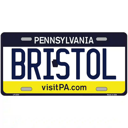 Bristol Pennsylvania Metal Sign