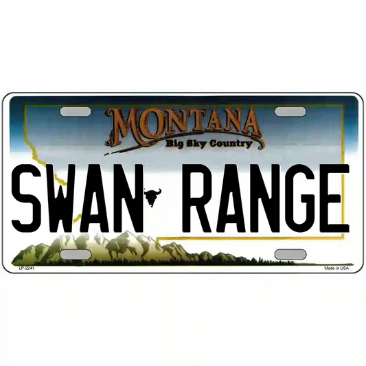 Swan Range Montana Metal Sign