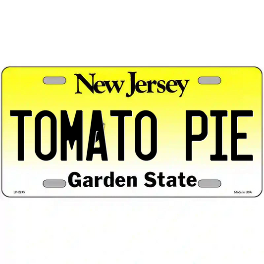 Tomato Pie New Jersey Metal Sign