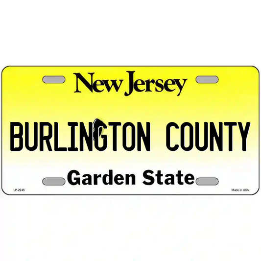 Burlington County Metal Sign