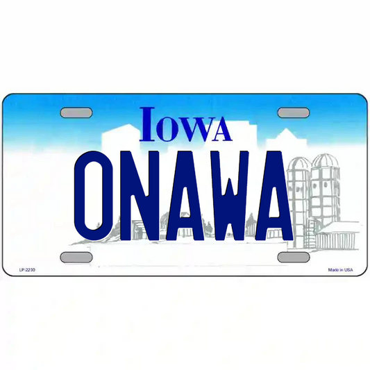 Onawa Iowa Metal Sign