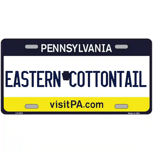 Eastern Cottontail Pennsylvania Metal Sign