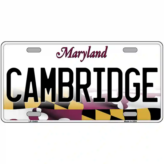 Cambridge Maryland Metal Sign
