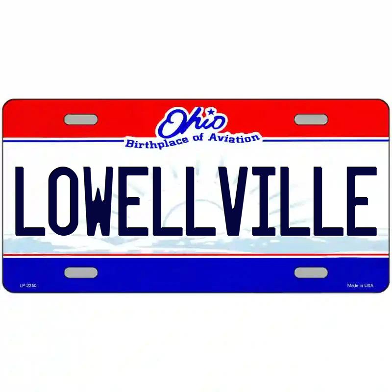 Lowellville Ohio Metal Sign