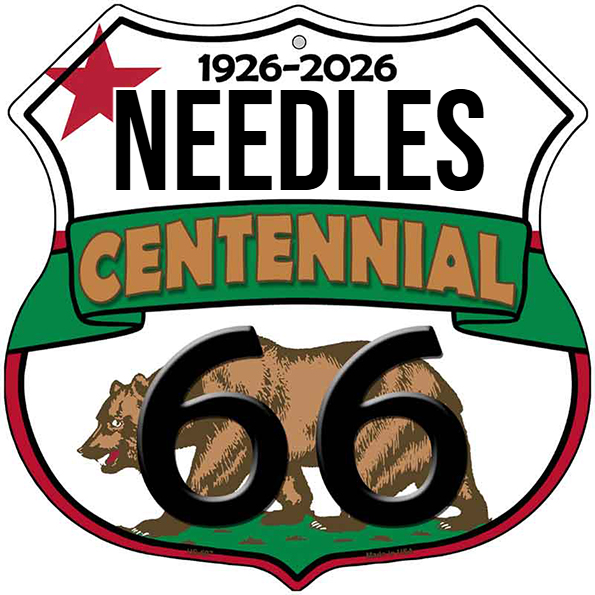 Needles California Flag Route 66 Centennial Highway Shield Metal Sign