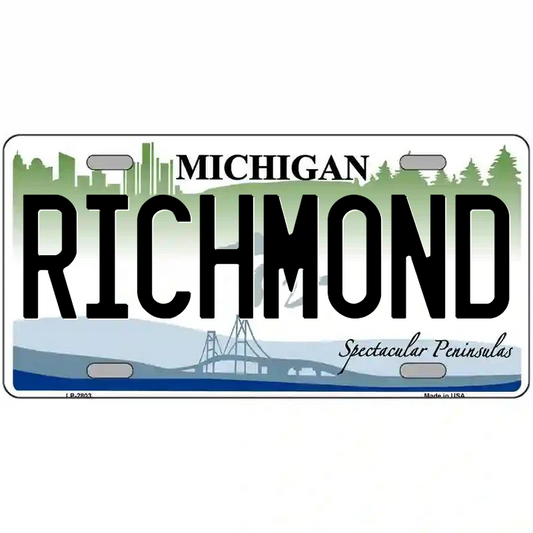 Richmond Michigan Metal Sign