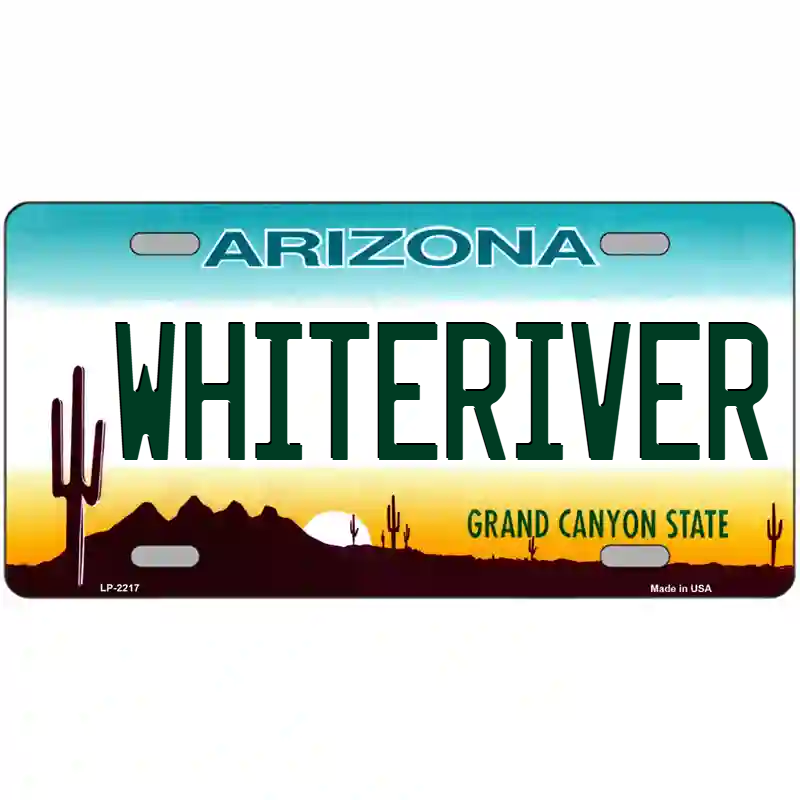 Whiteriver Arizona Metal Sign