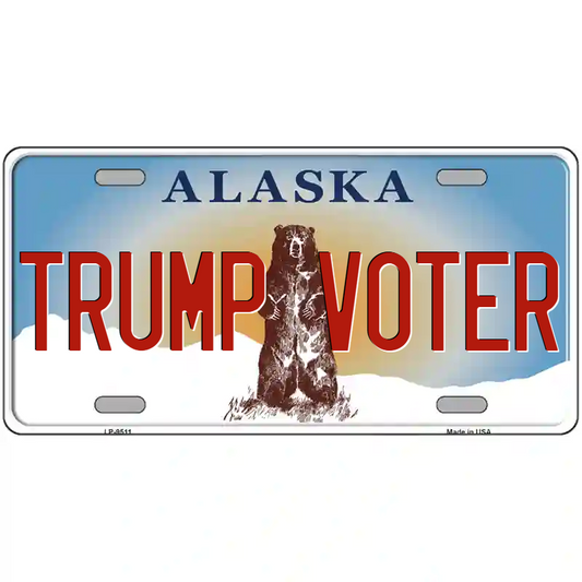 Trump Voter Alaska Metal Sign