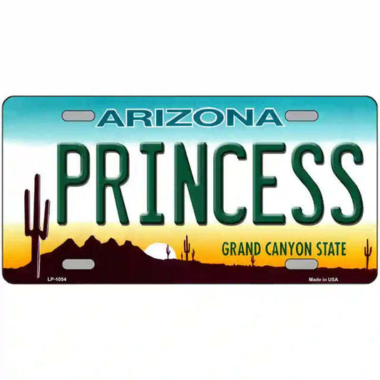 Princess Arizona Flag Metal Sign