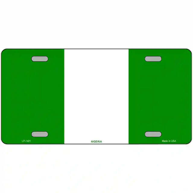 Nigeria Flag Metal Sign