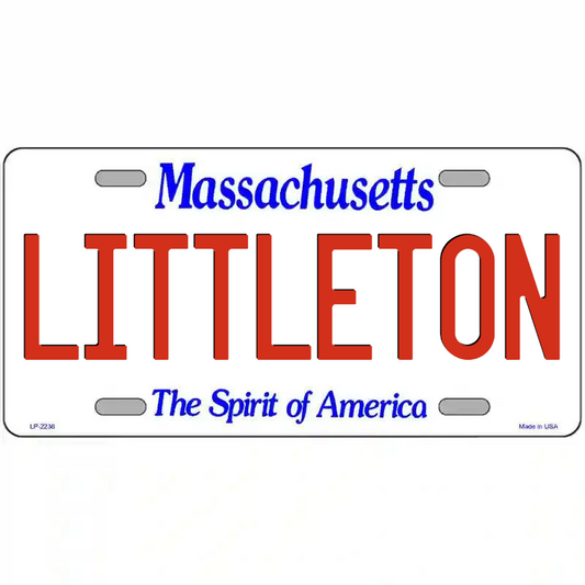 Littleton Massachusetts Metal Sign