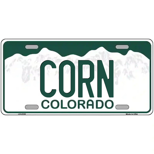 Corn Colorado Metal Sign