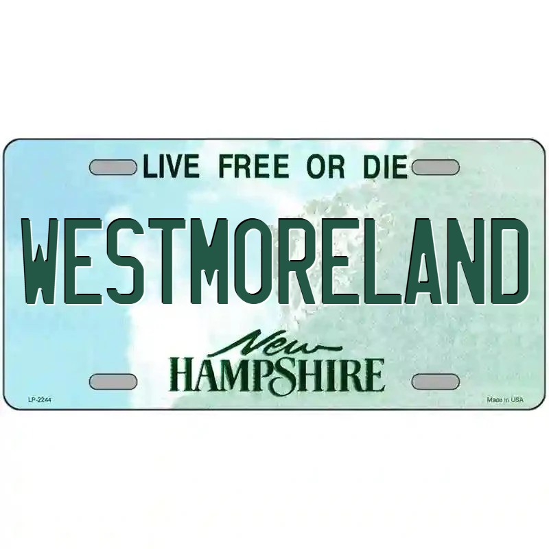 Westmoreland New Hampshire Metal Sign