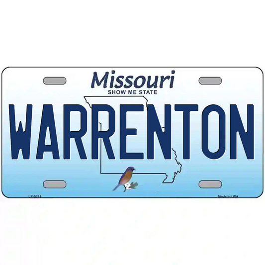Warrenton Missouri Metal Sign
