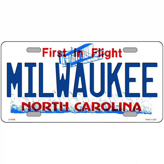 Milwaukee North Carolina Metal Sign