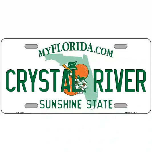 Crystal River Florida Metal Sign