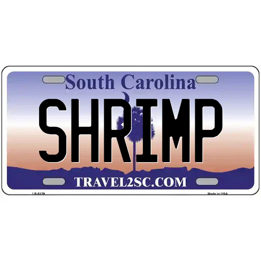 Shrimp South Carolina Metal Sign