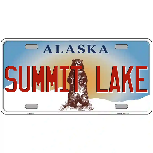 Summit Lake Metal Sign