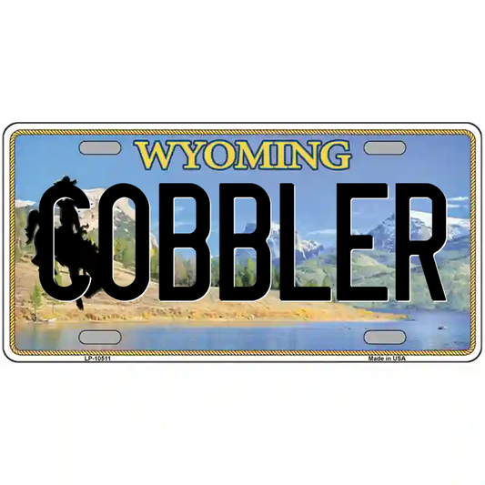 Cobbler Wyoming Metal Sign