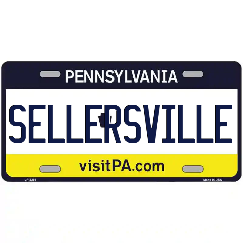 Sellersville Pennsylvania Metal Sign