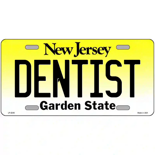 Dentist New Jersey Metal Sign