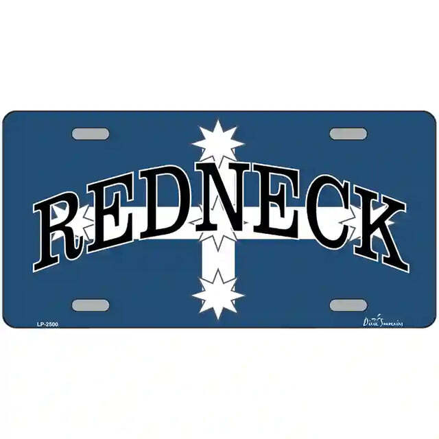 Redneck Eureka Flag Metal Sign