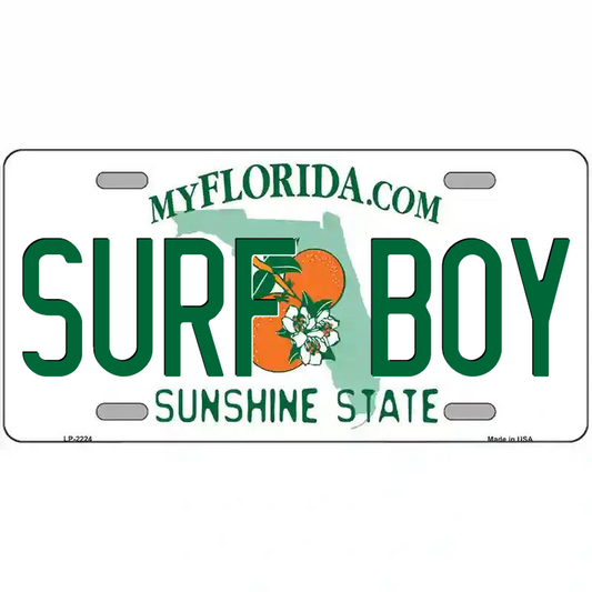 Surf Boy Florida Metal Sign