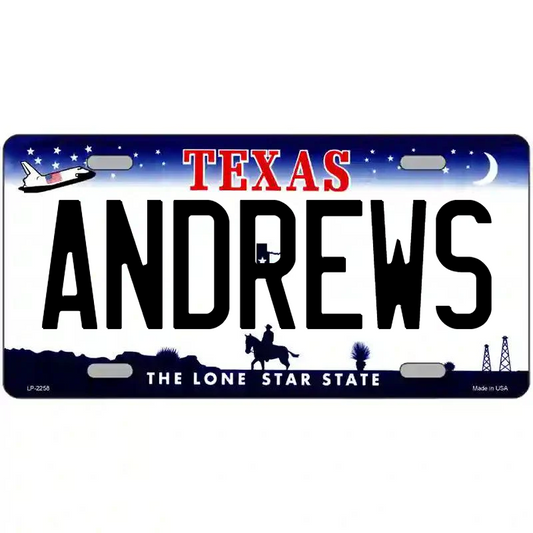 Andrews Texas Metal Sign