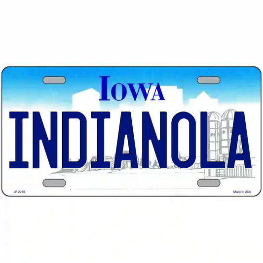 Indianola Iowa Metal Sign