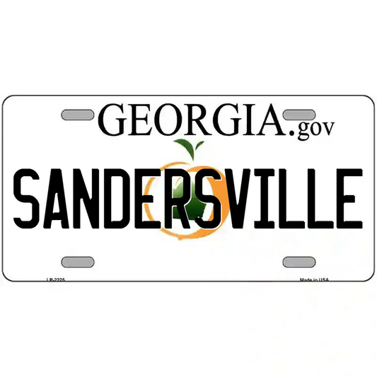 Sandersville Georgia Metal Sign