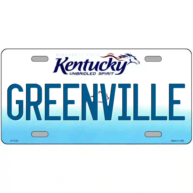 Greenville Kentucky Metal Sign