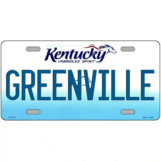 Greenville Kentucky Metal Sign