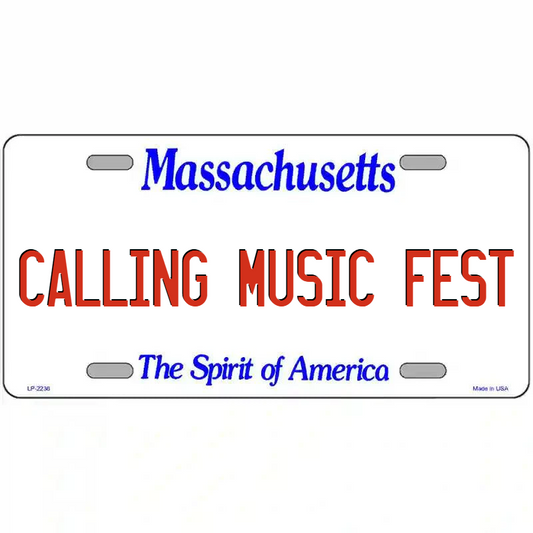 Calling Music Festival Massachusetts Metal Sign