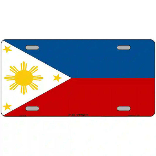 Philippines Flag Metal Sign