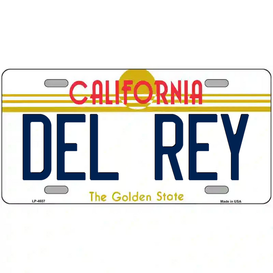 Del Rey California Metal Sign