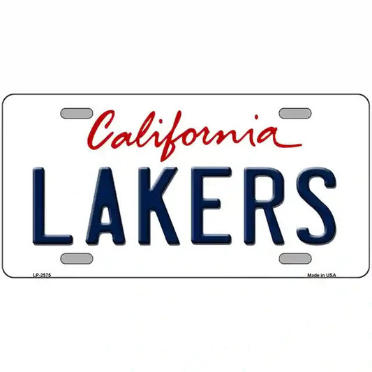 Lakers California Metal Sign