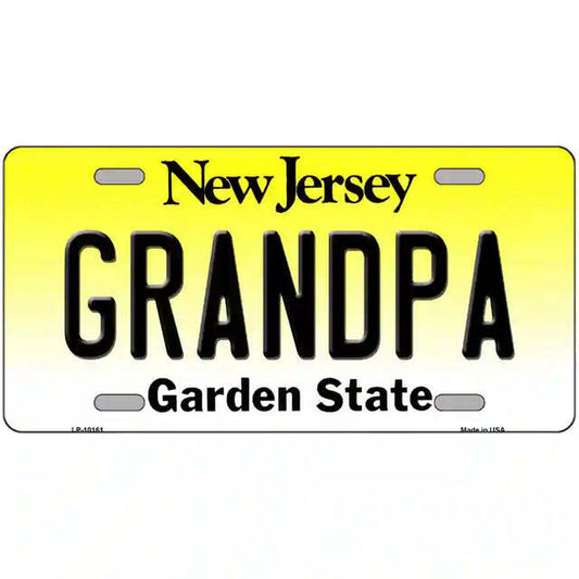 Grandpa New Jersey Metal Sign