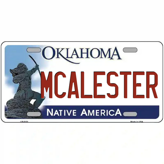 McAlester Oklahoma Metal Sign