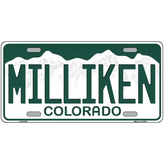 Milliken Colorado Metal Sign