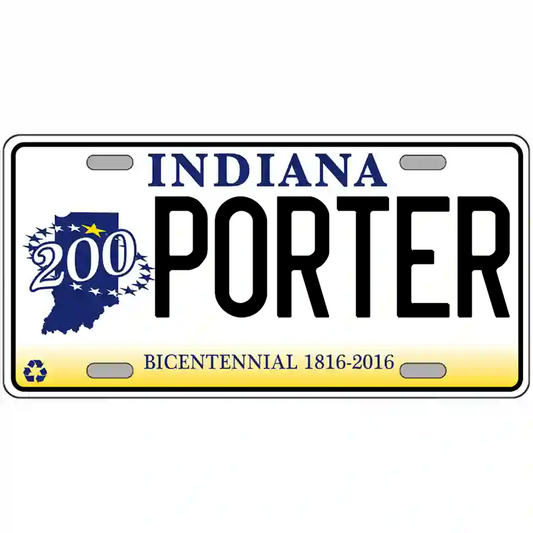 Porter Indiana Bicentennial Metal Sign