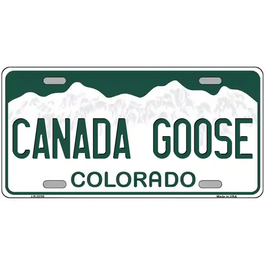Canada Goose Colorado Metal Sign