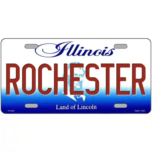 Rochester Illinois Metal Sign